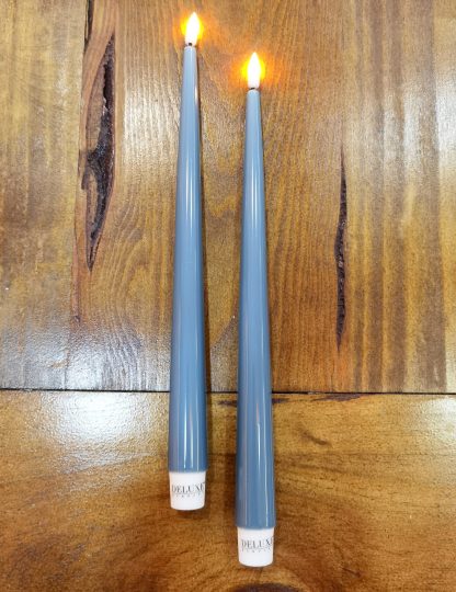Pack 2 Velas Led Shiny Verde Jade: 28cm X 2.2 cm