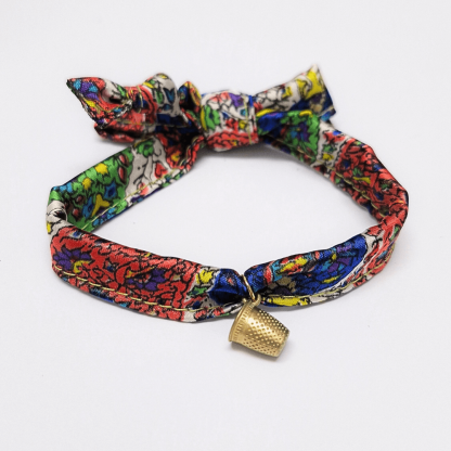 Pulseira Jaipur com Dedal: Multicolorida