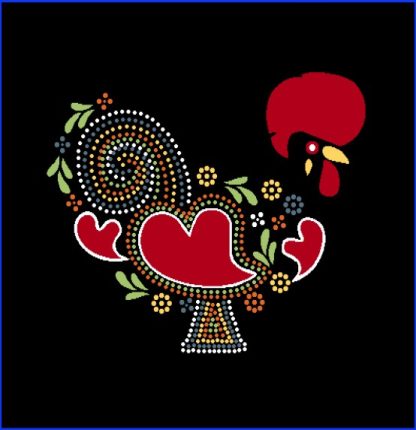 Capa de Almofada 45X45 Natural: Galo de Barcelos