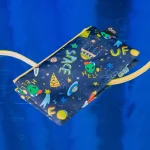 Bolsa tipo Estojo com zipper Espaço azul: especial crianças
