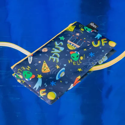 Bolsa tipo Estojo com zipper Espaço azul: especial crianças