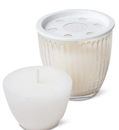 Vela Luisant em vidro 210gr: 18h de queima com protecção