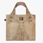 Saco reutilizável LOQI: Vitruvian Man, de Leonardo Da Vinci