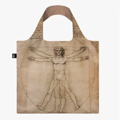 Saco reutilizável LOQI: Vitruvian Man, de Leonardo Da Vinci