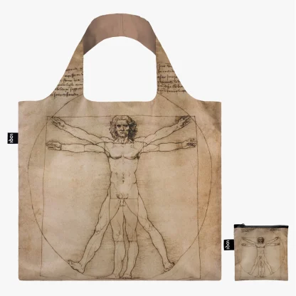 Saco reutilizável LOQI: Vitruvian Man, de Leonardo Da Vinci