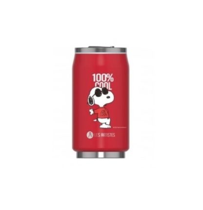 Lata Isotérmica 280ml Les Artistes: 100% Cool Snoopy Vermelha