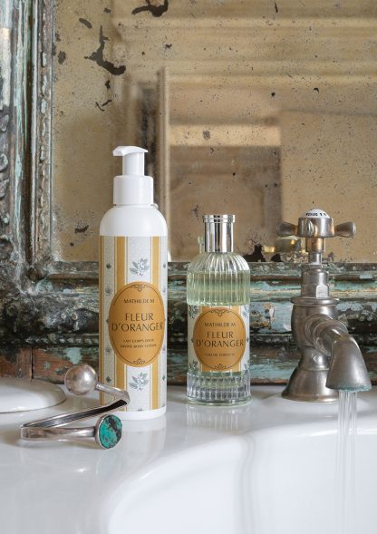 Coffret Fleur D'Oranger: 200ml creme leite corporal + 250ml gel de banho