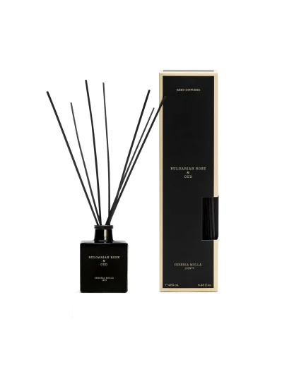 Difusor Mikado 250ml Cereria Mollá: Bulgarian Rose & Oud