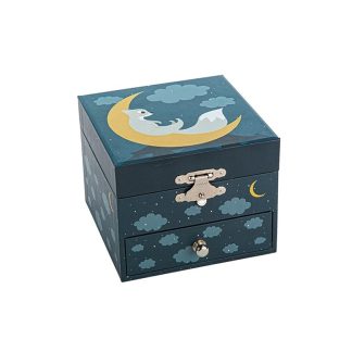 Caixa de música cubo Raposa na Floresta (fotoluminescente)