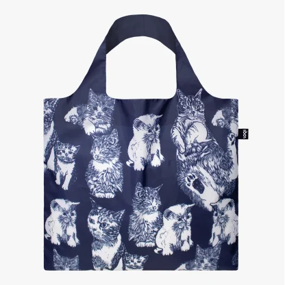 Saco reutilizável LOQI: Gatos, de Red Poppy Bee