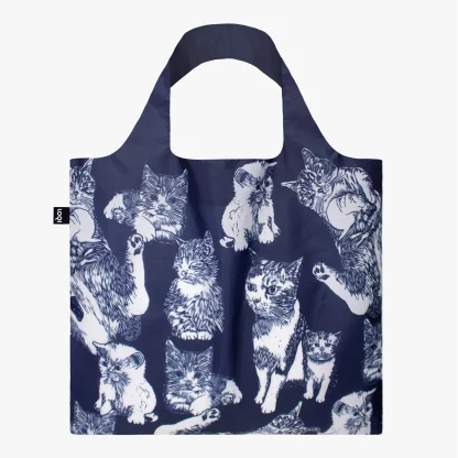 Saco reutilizável LOQI: Gatos, de Red Poppy Bee