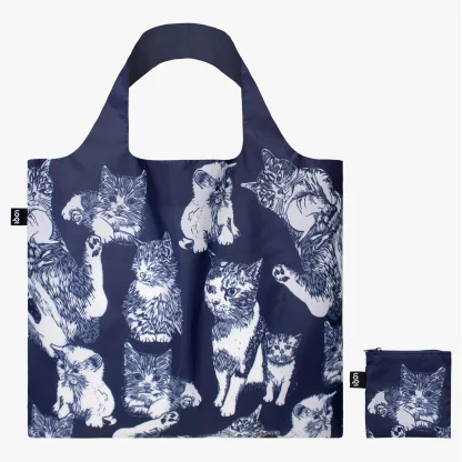 Saco reutilizável LOQI: Gatos, de Red Poppy Bee