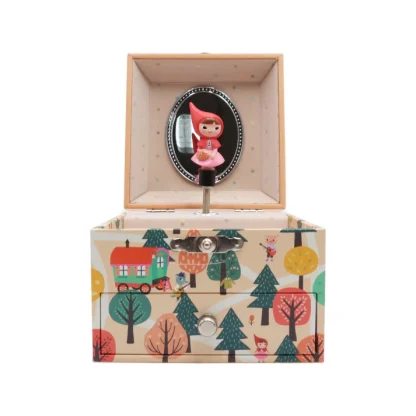 Caixa de música cubo O Capuchinho Vermelho