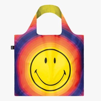 Saco reutilizável LOQI: Smiley arco-íris