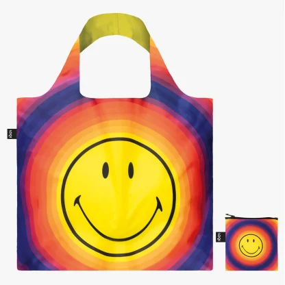 Saco reutilizável LOQI: Smiley arco-íris