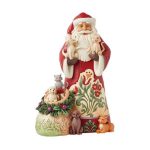 Pai Natal 23cm com Gatos e Cães: Heartwood Creek
