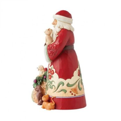 Pai Natal 23cm com Gatos e Cães: Heartwood Creek