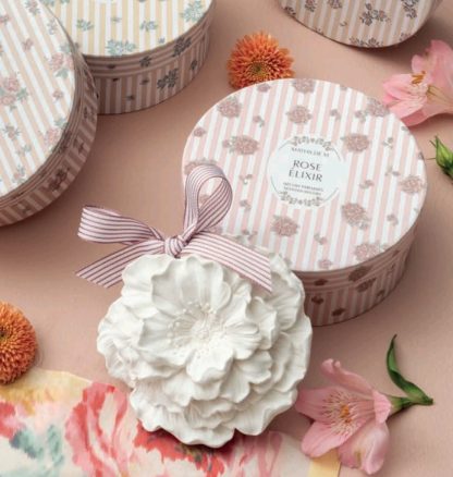 Flor grande em Gesso com Caixa aroma Marquise: Mathilde M.