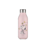Garrafa Térmica 500ml 2.0 Inox Les Artistes: Enjoy Snoopy Rosa