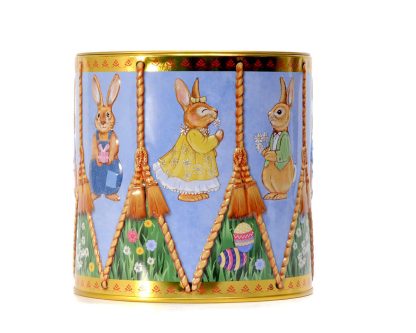 Lata Tambor Coelhos da Páscoa