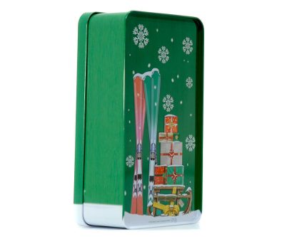 Lata Porta Verde Natal: pequena 15cm