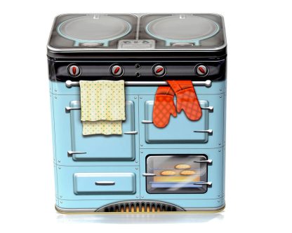 Lata Fogão Retro Azul