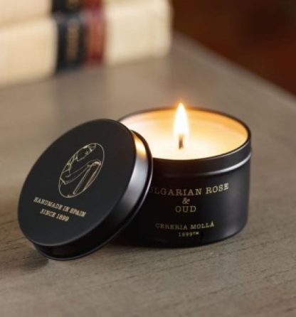 Vela em Lata Travel 90gr Cereria Mollá: Bulgarian Rose & Oud