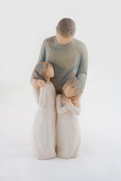Figura As minhas Meninas com Pai "My Girls": Willow Tree