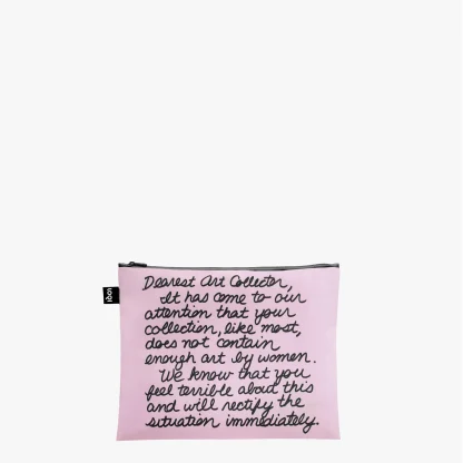 Conjunto de 3 pochets Guerrilla Girls "The Advantages Of Being A Woman Artist"