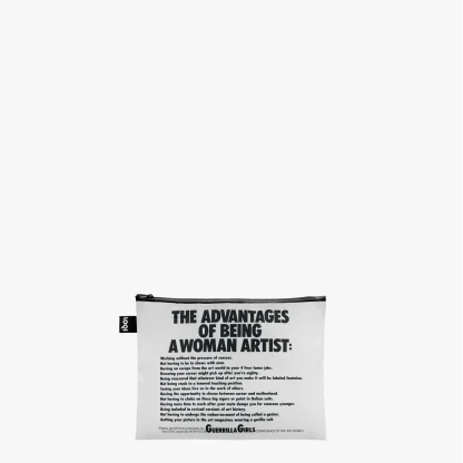 Conjunto de 3 pochets Guerrilla Girls "The Advantages Of Being A Woman Artist"