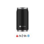 Lata Isotérmica 280ml com palhinha Les Artistes: Black