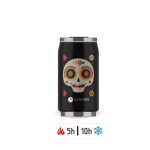 Lata Isotérmica 280ml com palhinha Les Artistes: Caveira