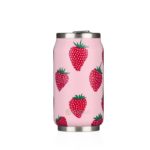 Lata Isotérmica 280ml com palhinha Les Artistes: Morangos