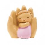 Proteção de Deus: Bebé na Mão roupa rosa