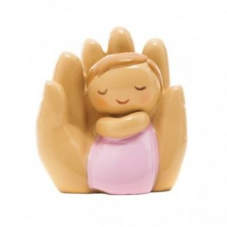 Proteção de Deus: Bebé na Mão roupa rosa