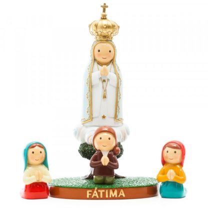 Aparição de Fátima : base redonda FÁTIMA
