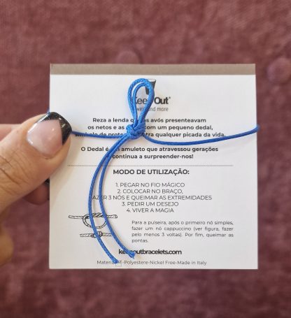 Pulseira Fio Mágico Dedal Starlight: Azul Marinho