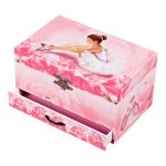 Caixa de música gaveta Bailarina Rosa