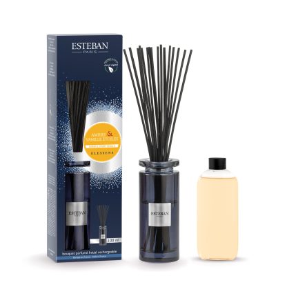 Difusor Mikado Inicial 100ml: Ambre & Vanille Étoilée