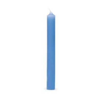 Vela castiçal 19cm Azul Celeste: Cereria Mollá - 1 unidade