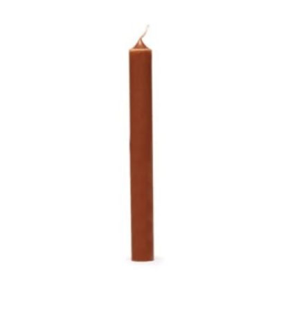 Vela castiçal 19cm Castanha: Cereria Mollá - 1 unidade