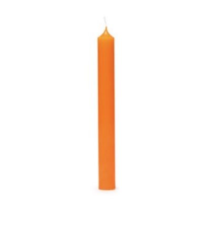 Vela castiçal 19cm Laranja: Cereria Mollá – 1 unidade