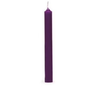 Vela castiçal 19cm Roxo: Cereria Mollá – 1 unidade