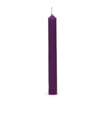 Vela castiçal 19cm Roxo: Cereria Mollá – 1 unidade