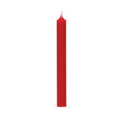 Vela castiçal 19cm Vermelha: Cereria Mollá – 1 unidade