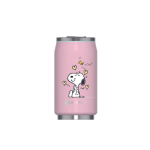 Lata Isotérmica 280ml com palhinha Les Artistes: Enjoy Snoopy Rosa
