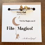 Pulseira Fio Mágico Dedal com Pendente: Azul Marinho com Coroa