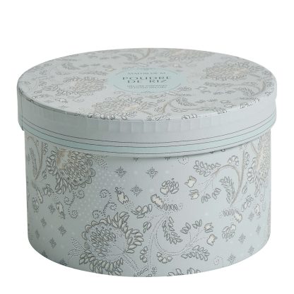 Caixa redonda Romântica com 5 gessos perfumados Poudre de Riz / Talco
