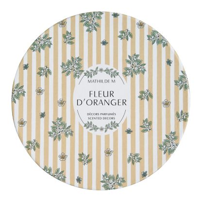Flor grande em Gesso com Caixa aroma Flor de Laranjeira: Mathilde M.