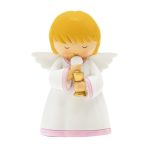 Anjo da guarda: Menina Comunhão com Cálice Rosa 8cm